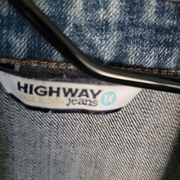 Vintage Highway Jeans Jacket Sleeveless Women’s Jacket Vest Size 1X - Picture 15 of 15